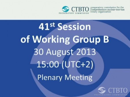 Plenary Meeting