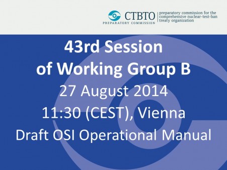 Draft OSI Operational Manual