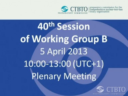 Plenary Meeting