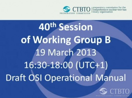 Draft OSI Operational Manual