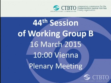 Plenary Meeting