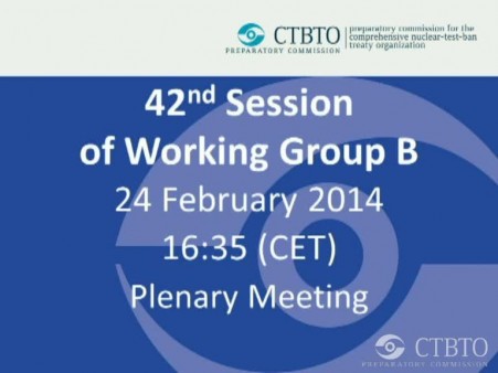 Plenary Meeting